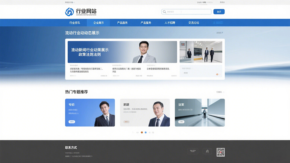 行業網站首頁設計圖