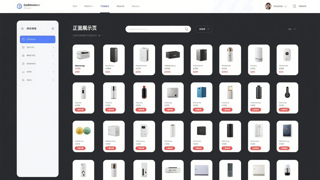 產(chǎn)品服務(wù)展示頁效果圖