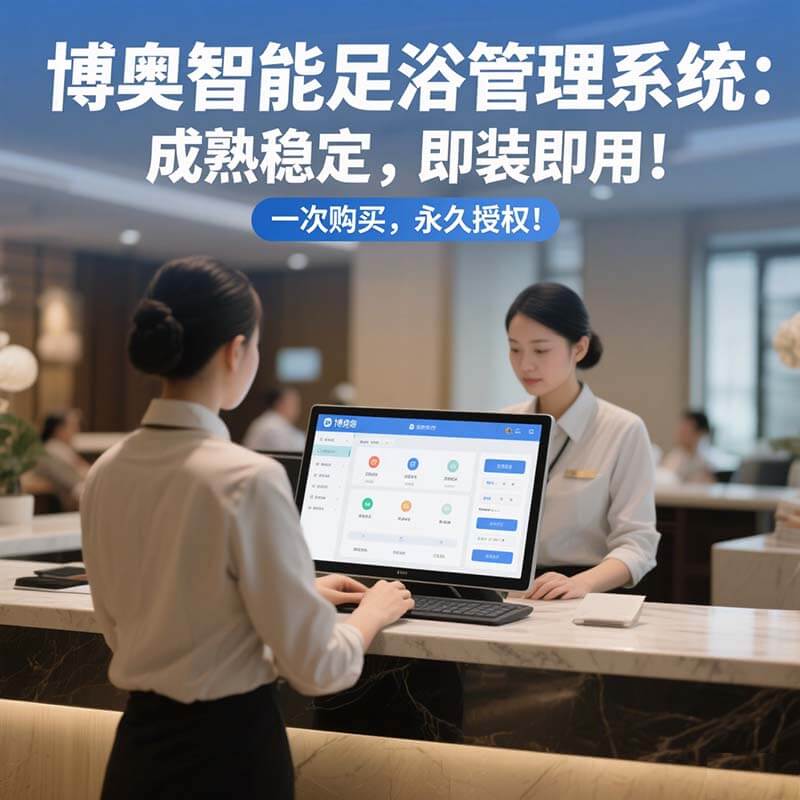博奧智能足浴管理系統——前臺營業到鐘房管理，足浴運營一站式覆蓋